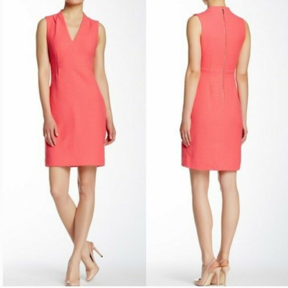 KATE SPADE Gwendolyn Dress Havana Super Coral Size 6 - Picture 12 of 13
